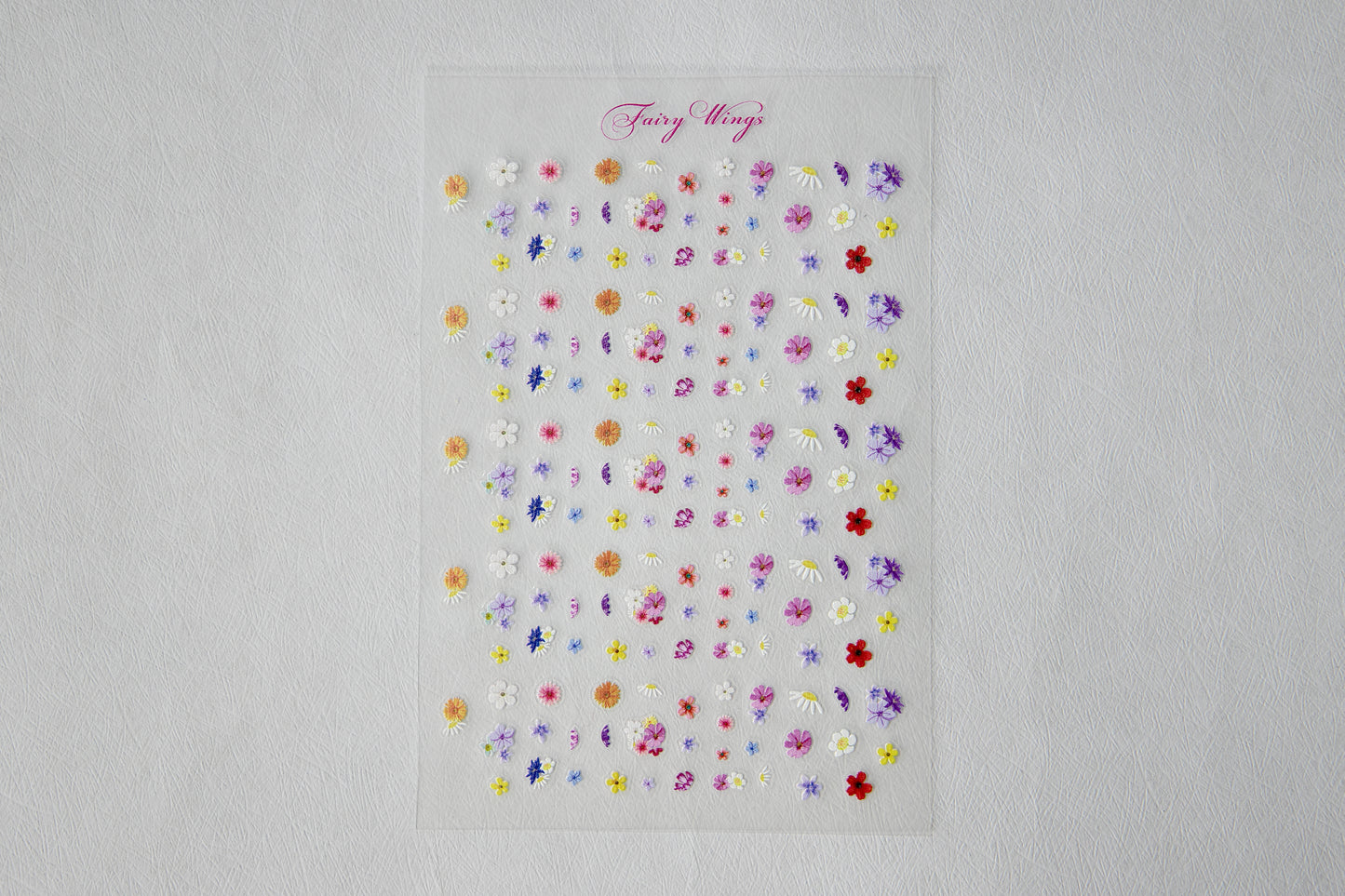 Fairy Wings Nails Flower Nail Art Stickers