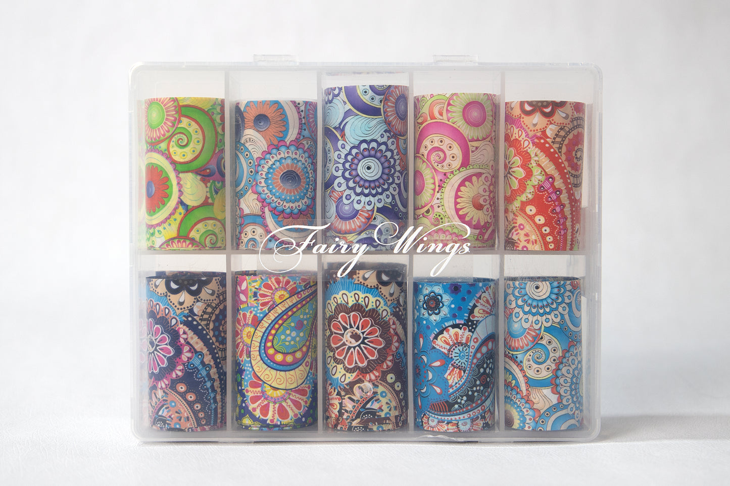 Fairy Wings Nails Flower Nail Art Stickers Decals Self-Adhesive Spring Summer Floral Nail Supplies Nail Art Design Decoration Accessories